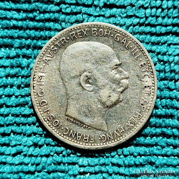 Ferenc József 1 Korona 1908 (ezüst)
