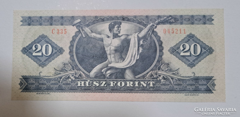 1980. utolsó 20 forintos, hajtatlan, UNC (7)