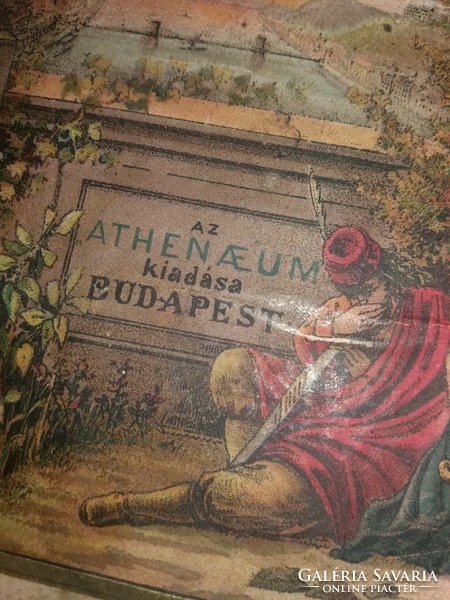 Antik egyedülálló 1901 Az ATHENEUM nagy képes naptára KALENDÁRIUM gyűjtői állapotban