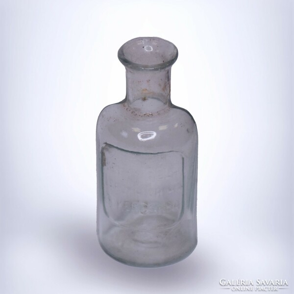 Transparent pharmacy bottle