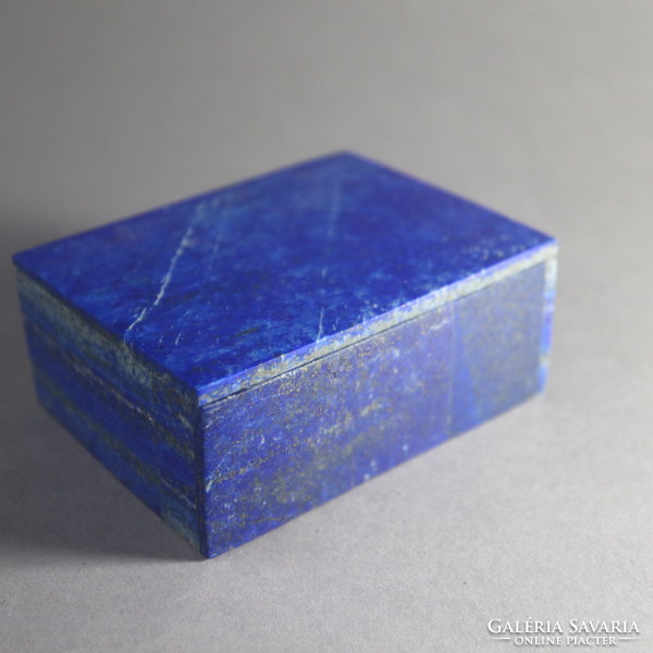 19th century lapis lazuli jewel box / 19th c lapis lasuli jewel trinket