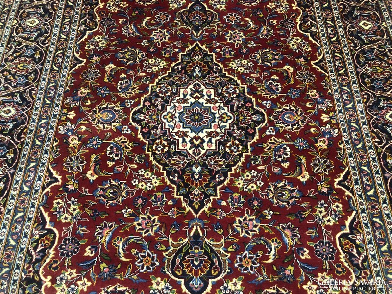 Kashan - Iranian hand-knotted woolen Persian rug, 248 x 368 cm