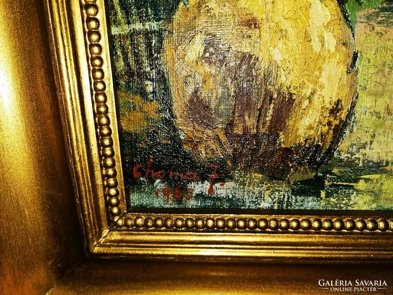 Eladó a képen látható Choma József festmény 103x88x8cm-er Olaj vászon 1965
