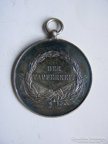 Ferenc József silver i. Dept. Medal of Valor (large silver, marked), original award
