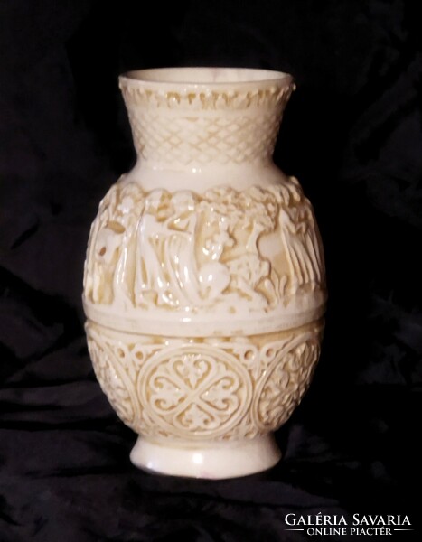 Antique Zsolnay old ivory series jug