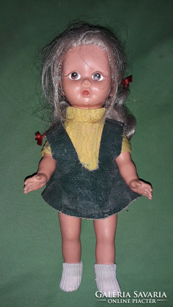 Vintage 1960. About very nice German plantable movable toy doll original clothes 28 cm according to pictures