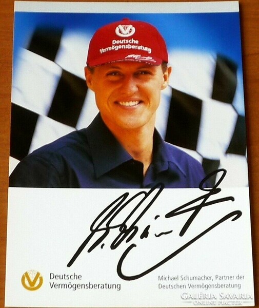 Michael Schumacher Autogrammkártya (eredeti!)