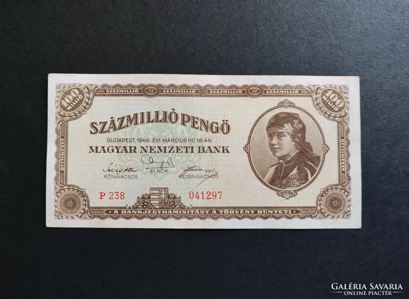 One hundred million pengő 1946, ef