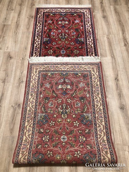 Hand-knotted wool Persian rug, 93 x 367 cm