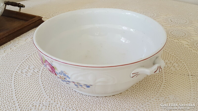 Antique pink porcelain bowl, scone bowl