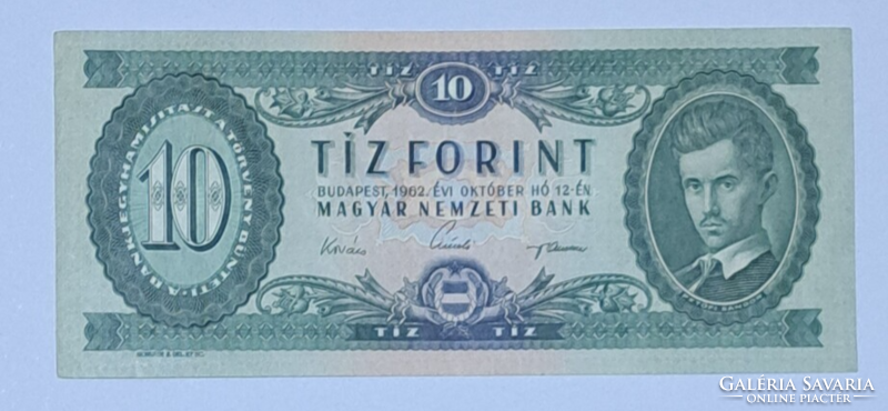 1962-es 10 forint hajtatlan A 677 103069 UNC (1)