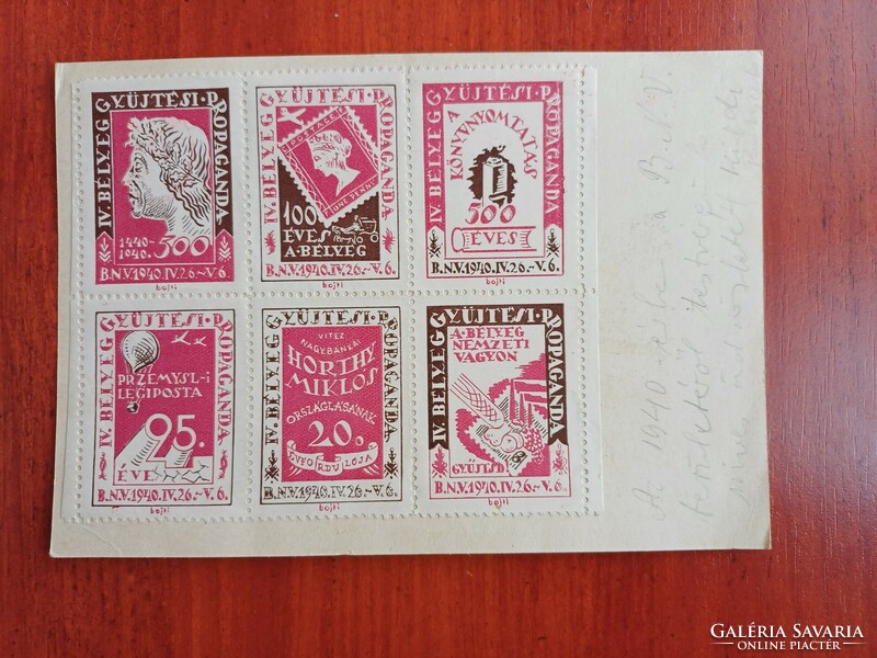 1940 emléklap alkalmi bélyegzéssel