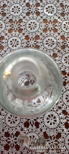 Polished liqueur glass with 2 cups