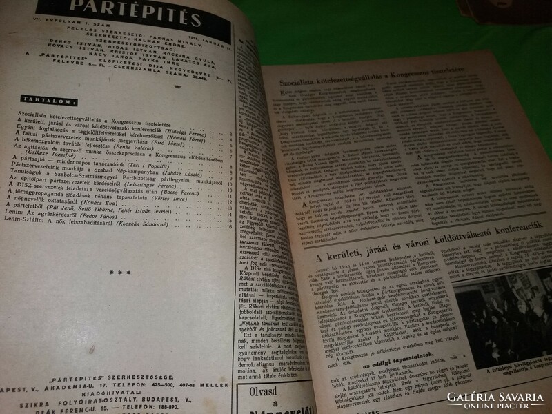 January 13, 1951 Party building mszmp was the publication of an agitation and ideology production fund according to pictures