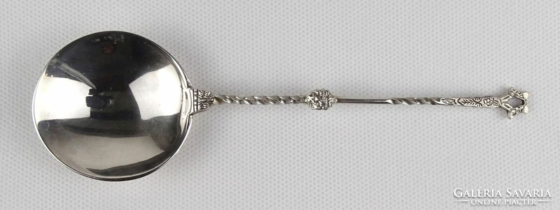 1R042 old marked silver spoon decorative spoon 34g