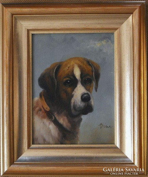 Ismeretlen festő (20.sz. vége) : Kutya-portré