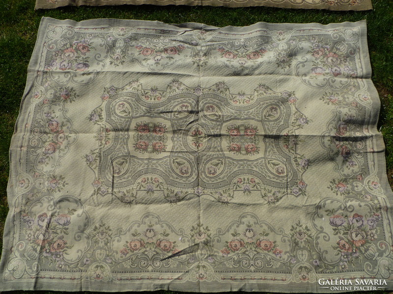 Thick antique tablecloth