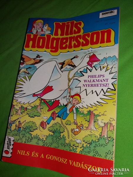 1991. szeptember a Népszerű rajzfilm képregénye NILS HOLGERSSON 40.szám szép állapot képek szerint