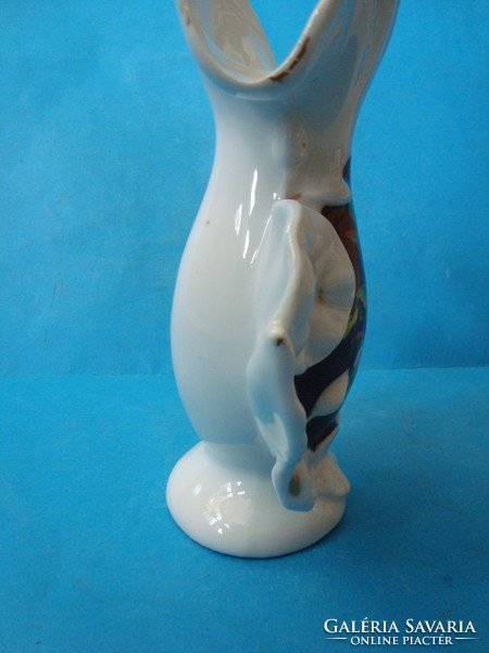 Szecessziós porcelán váza . Kézzel festett