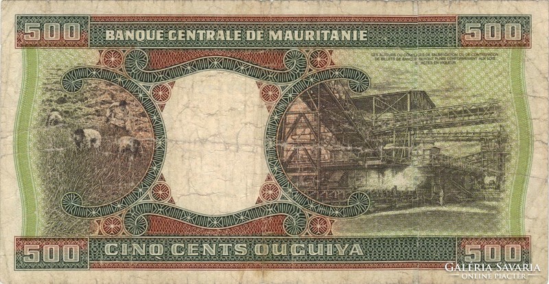 500 ouguiya 2001 Mauritánia 1.