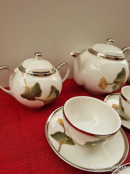 Zsolnay autumn tea set
