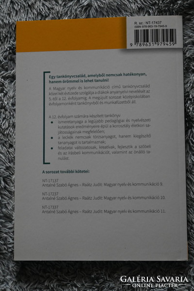 Magyar nyelv és kommunikáció tankönyv 12.