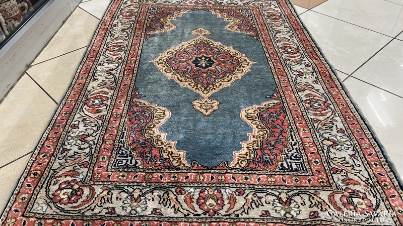 3534 Álomszép Török Kayseri kézi gyapjú perzsa szőnyeg 90X133CM ingyen futár