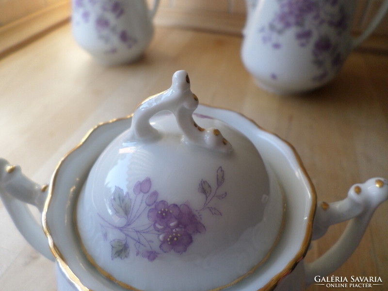 Régi-antik szecessziós porcelán teás készlet 4 személyre