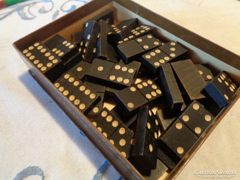 Old domino game, size: 37 x 19 x 7 mm