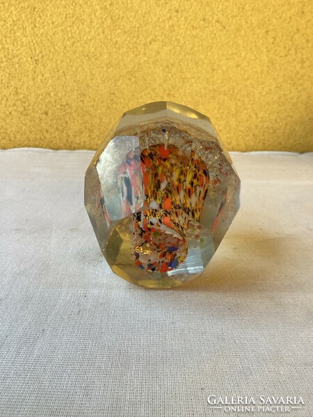 Glass paperweight.