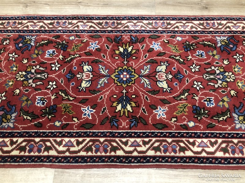 Kézi csomózású gyapjú PERZSA futó szőnyeg, 93 x 367 cm