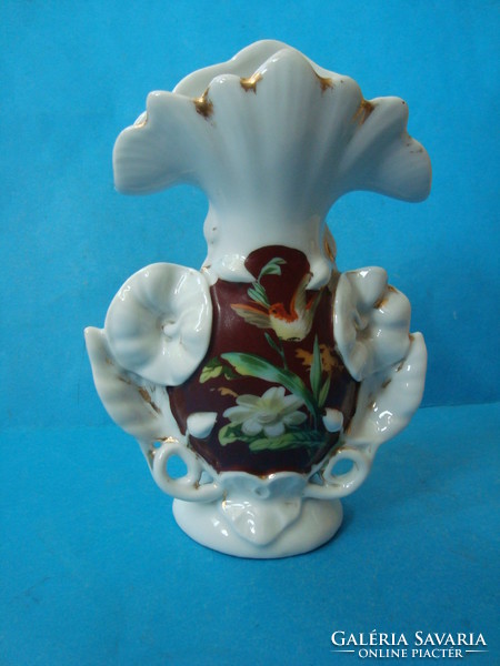 Szecessziós porcelán váza . Kézzel festett