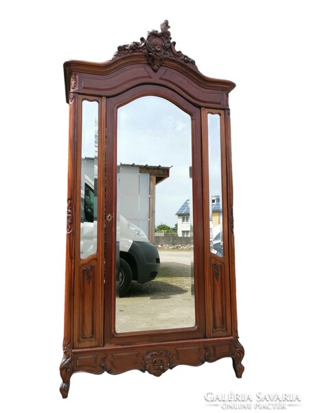 Baroque dresser with antique mirror, wardrobe
