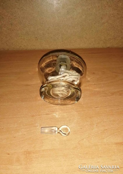 Kicsi, üveg petróleumlámpa - 7 cm magas (22/d)