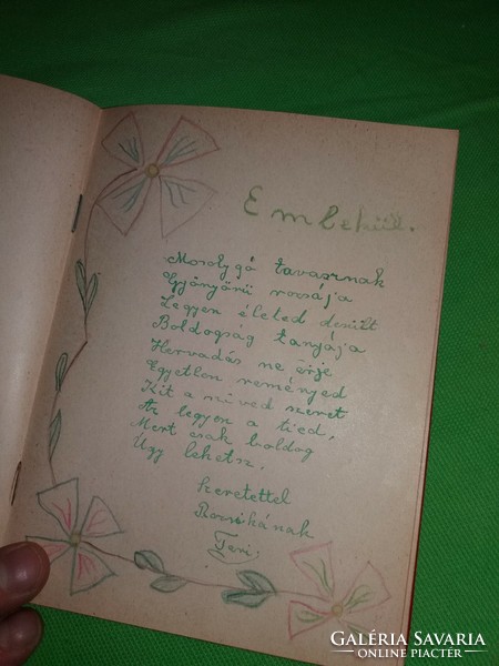Old memorial book from Szeged about 1945. X.Y. Gyula from pointed rose according to pictures