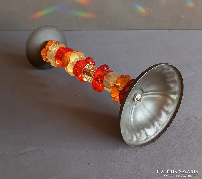 Glass-metal candle holder modernist design negotiable