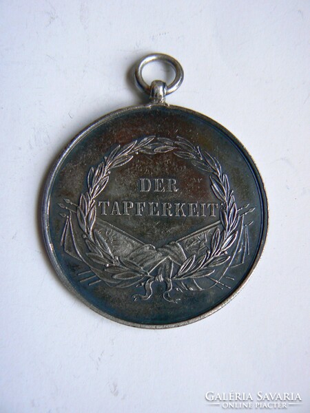 Ferenc József silver i. Dept. Medal of Valor (large silver, marked), original award