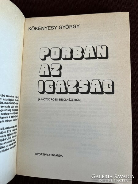 Gyorgy Kökényesy is the book of truth in dust