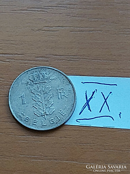 Belgium belgie 1 franc 1968 copper-nickel xx