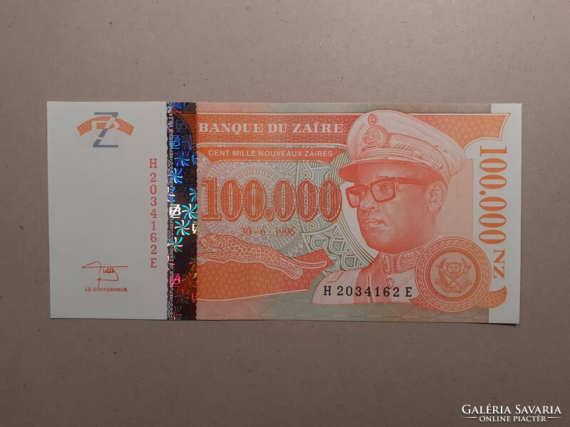 Zaire - 100 000 új Zaires 1996 UNC