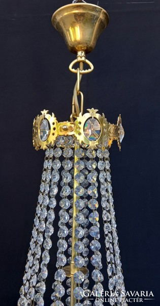 Crystal chandelier with swarovski pendants