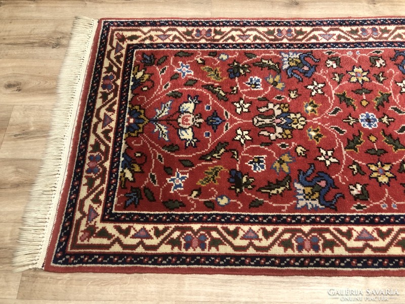 Hand-knotted wool Persian rug, 93 x 367 cm