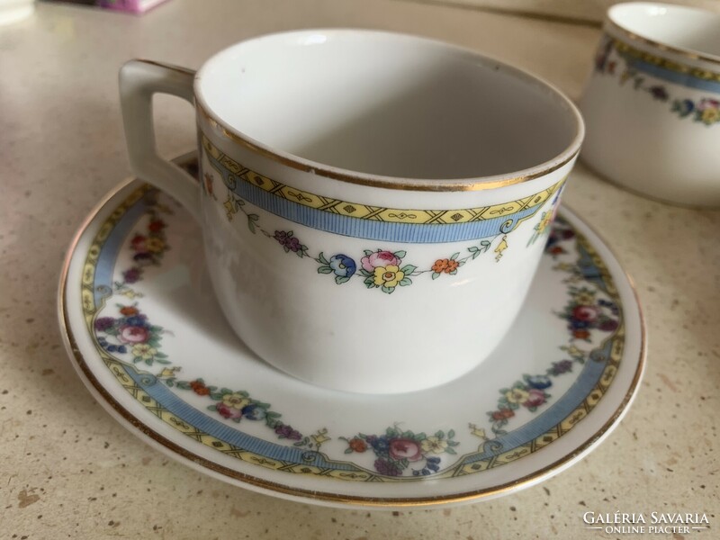 Antique Zsolnay art nouveau tea cup + base