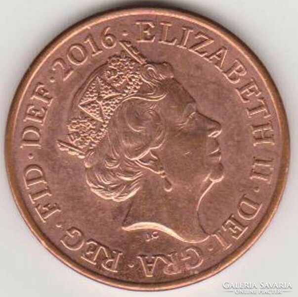 United Kingdom 2 pence (royal arms shield puzzle 2/6 (5th portrait) jc) 2016
