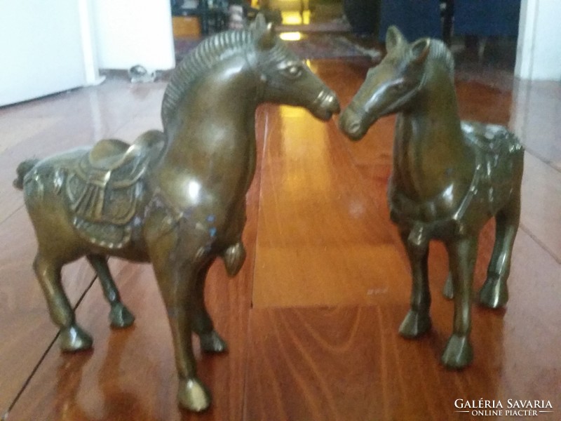 2 Ló szobor  ,bronz ,