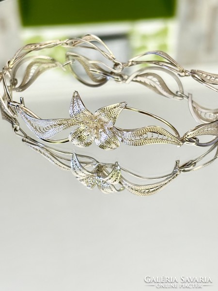 Beautiful handmade silver bracelet