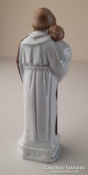 Antik vallási biszkvit porcelán szobor