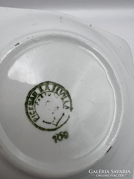 Antik vintage porcelán hamutartó. brandy fundador. Pedro Domecq.10x10cm.4976