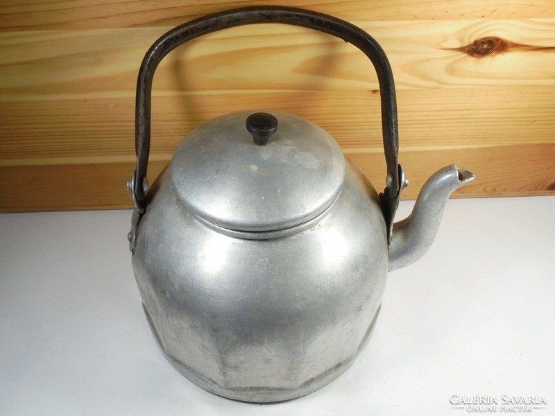Retro aluminum teapot - teapot
