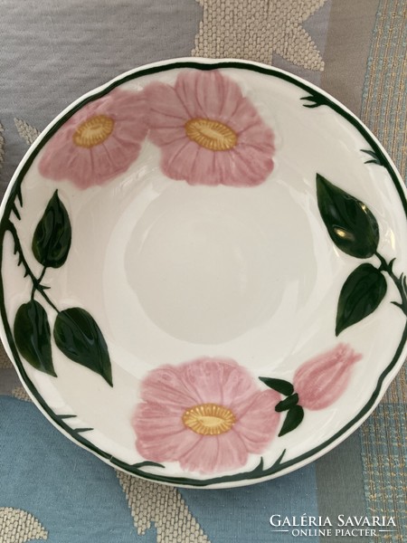 V&B faience bowls with a wild rose pattern